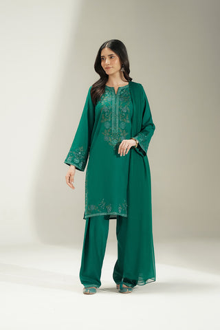 3 Piece Lawn Karandi Embroidered Suit (CS0722)