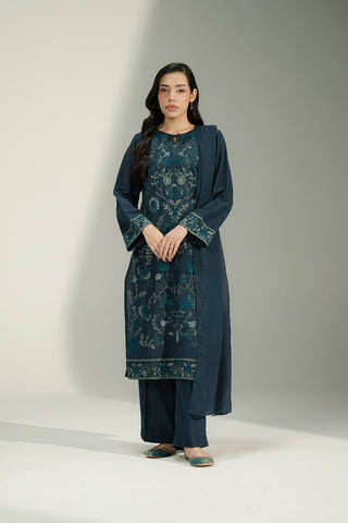 3 Piece Cotton Karandi Embroidered Suit (CS0724)
