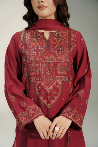 3 Piece Lawn Karandi Embroidered Suit (CS0728)