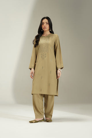 2 Piece Lawn Karandi Embroidered Suit (CS0730)