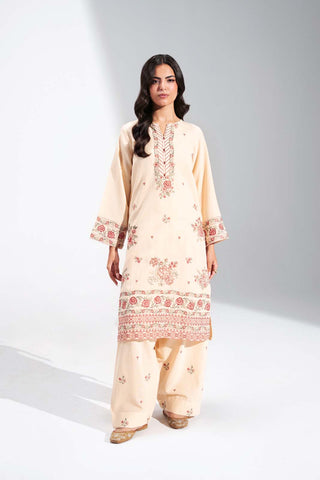 2 Piece Cotton Karandi Embroidered Suit (CS0732)