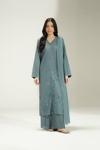 3 Piece Lawn Karandi Embroidered Suit (CS0733)