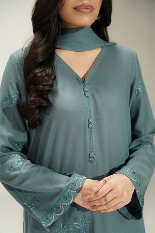 3 Piece Lawn Karandi Embroidered Suit (CS0733)