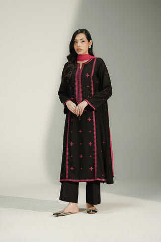 3 Piece Lawn Karandi Embroidered Suit (CS0735)