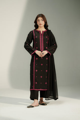 3 Piece Lawn Karandi Embroidered Suit (CS0736)