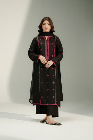 3 Piece Lawn Karandi Embroidered Suit (CS0736)