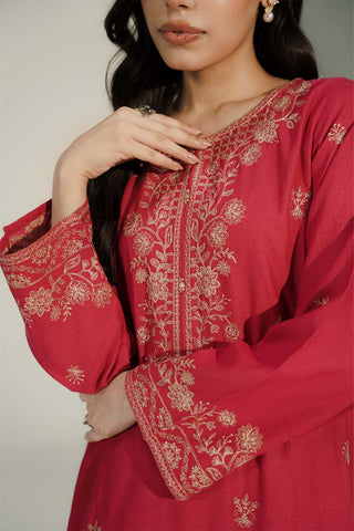 2 Piece Lawn Karandi Embroidered Suit (CS0737)