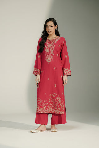 2 Piece Lawn Karandi Embroidered Suit (CS0737)