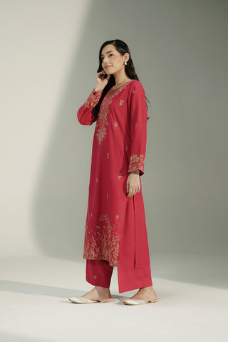 2 Piece Lawn Karandi Embroidered Suit (CS0737)