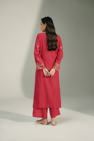 2 Piece Lawn Karandi Embroidered Suit (CS0737)