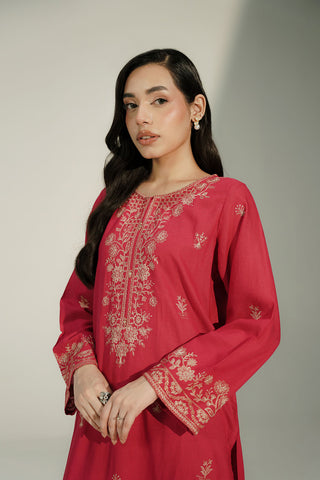 2 Piece Lawn Karandi Embroidered Suit (CS0737)