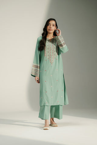 2 Piece Lawn Karandi Embroidered Suit (CS0741)