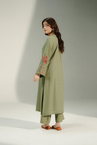2 Piece Cotton Karandi Embroidered Suit (CS0742)