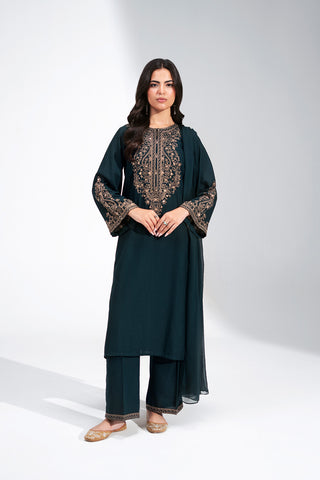 3 Piece Lawn Karandi Embroidered Suit (CS0746)