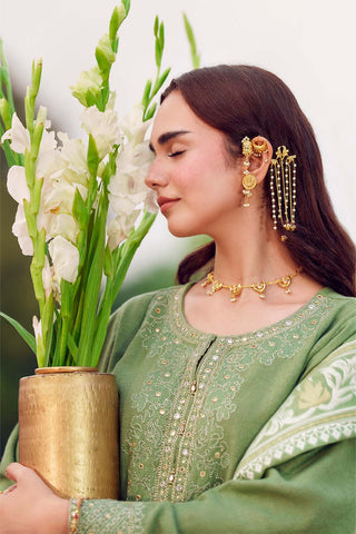 3 Piece Cotton Karandi Embroidered Suit (CS0747)