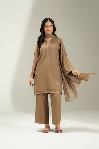 3 Piece Lawn Karandi Embroidered Suit (CS0749)