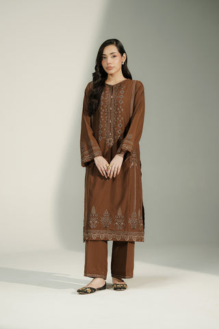 2 Piece Lawn Karandi Embroidered Suit (CS0751)