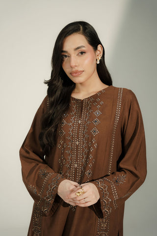 2 Piece Lawn Karandi Embroidered Suit (CS0751)