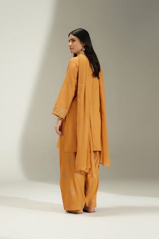 3 Piece Lawn Karandi Embroidered Suit (CS0757)