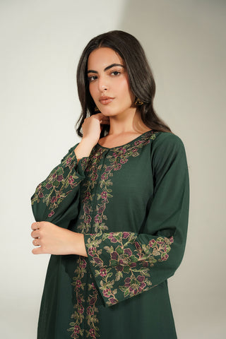 2 Piece Slub Khaddar Embroidered Suit (CS0758)