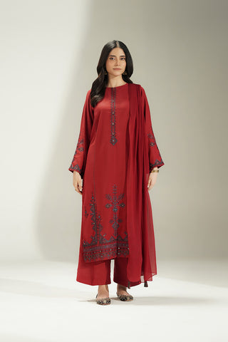 3 Piece Lawn Karandi Embroidered Suit (CS0759)