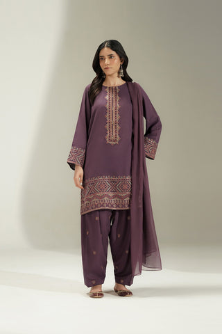 3 Piece Lawn Karandi Embroidered Suit (CS0762)