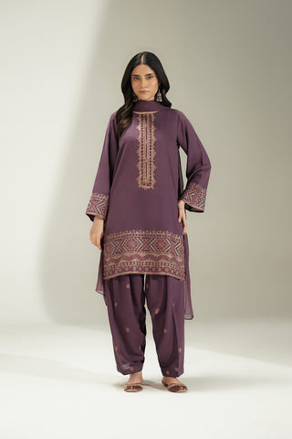 3 Piece Lawn Karandi Embroidered Suit (CS0762)