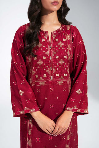 2 Piece Cotton Karandi Embroidered Suit (CS0764)