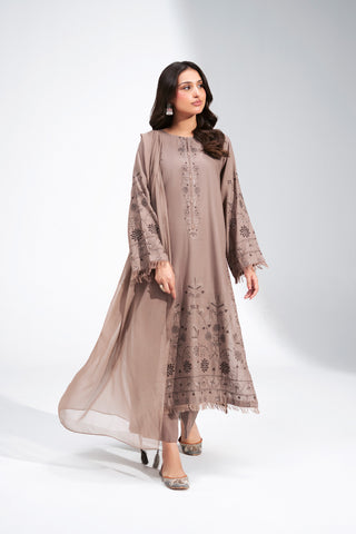 3 Piece Lawn Karandi Embroidered Suit (CS0766)