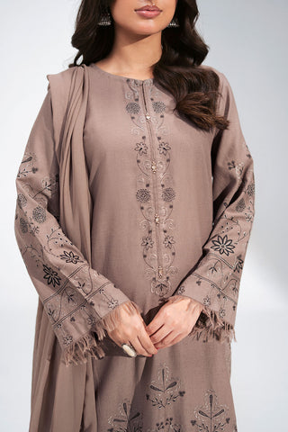 3 Piece Lawn Karandi Embroidered Suit (CS0766)