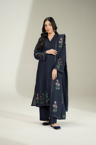 3 Piece Lawn Karandi Embroidered Suit (CS0770)