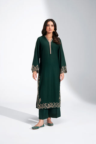 2 Piece Lawn Karandi Embroidered Suit (CS0776)