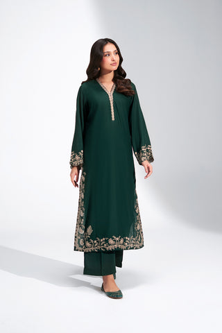 2 Piece Lawn Karandi Embroidered Suit (CS0776)