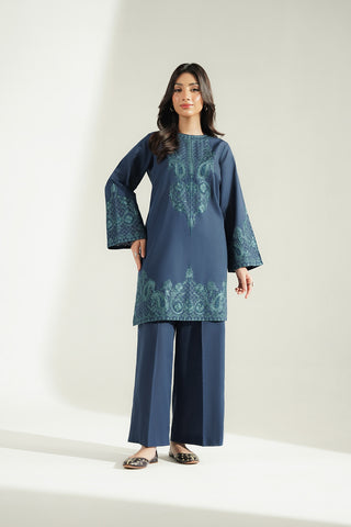 2 Piece Slub Khaddar Embroidered Suit (CS0777)
