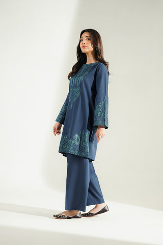 2 Piece Slub Khaddar Embroidered Suit (CS0777)