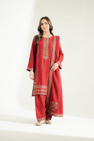 3 Piece Lawn Karandi Embroidered Suit (CS0784)