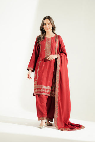 3 Piece Lawn Karandi Embroidered Suit (CS0784)