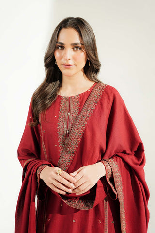 3 Piece Lawn Karandi Embroidered Suit (CS0784)