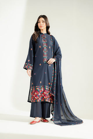 3 Piece Lawn Karandi Embroidered Suit (CS0788)