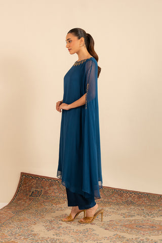 2 Piece Chiffon Embroidered Suit (FS0005)