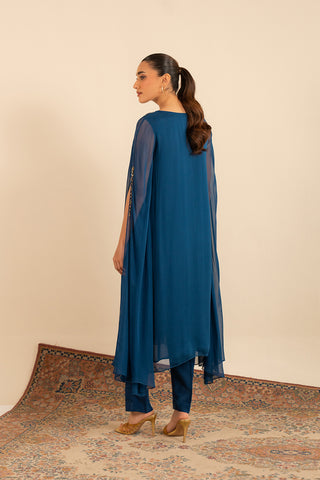 2 Piece Chiffon Embroidered Suit (FS0005)
