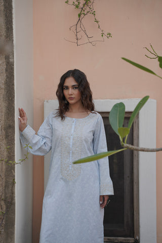 1 Piece Printed Lawn Embroidered Shirt (CS0051)