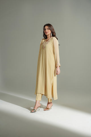 3 Piece Chiffon Embroidered Suit (FS0172)