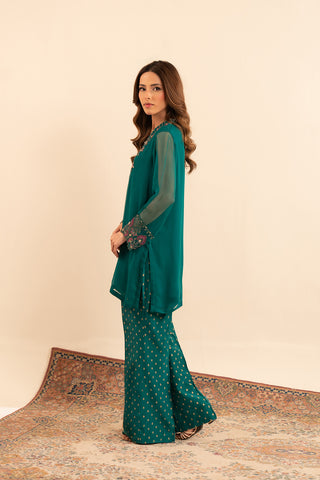 2 Piece Chiffon Embroidered (FS0030)