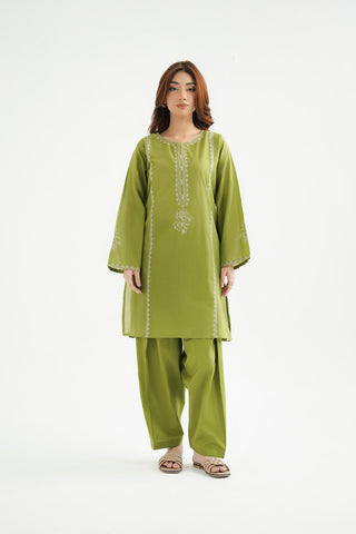2 Piece Lawn Embroidered Suit (CP0438)
