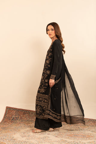 2 Piece  Silk Embroidered (FL0018)