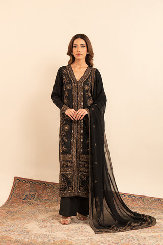 2 Piece  Silk Embroidered (FL0018)