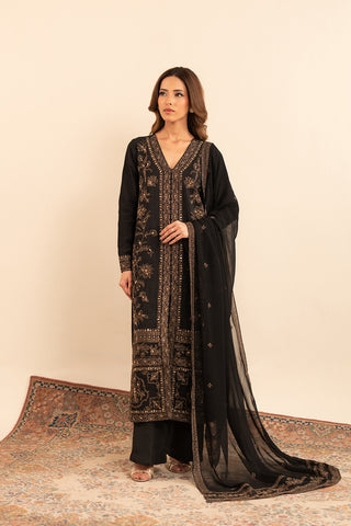2 Piece  Silk Embroidered (FL0018)