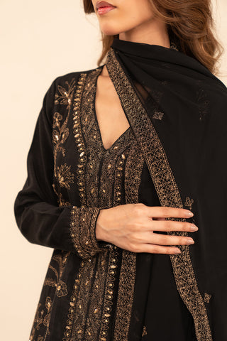 2 Piece  Silk Embroidered (FL0018)