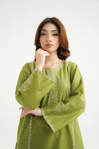 2 Piece Lawn Embroidered Suit (CP0438)
